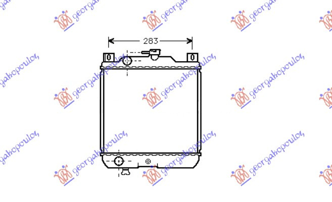 Radiator për motor 1.3cc (33x32.5)