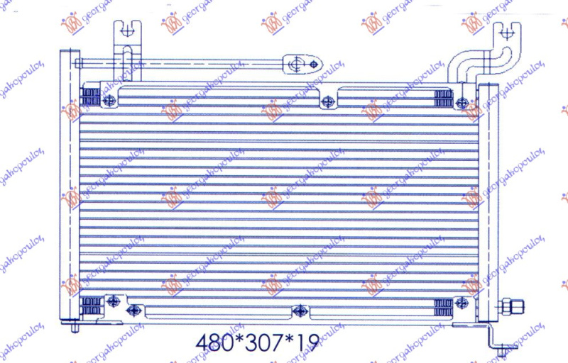 Radiator i kondicionerit (44x30x1.6)