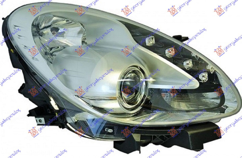 Fenerë bi-xenon (sistem adaptues për ndriçim (afs) me LEDDritë ditore (Origjinal)