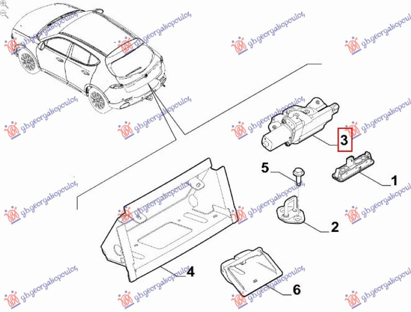 Bravë bagazhi për për derë elektrike (hapje automatike) (Origjinal)