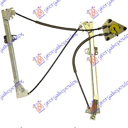 Ngritës/rregullator për dritaren e përparme elektrik (pa motor) (А cilësi)