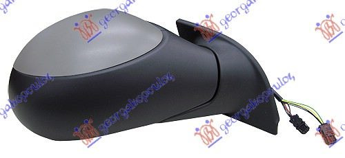 Pasqyrë elektrike me ngrohje (elektrik-me palosje) (gati për ngjyrosje) me sensor -09 (xham i lakuar)