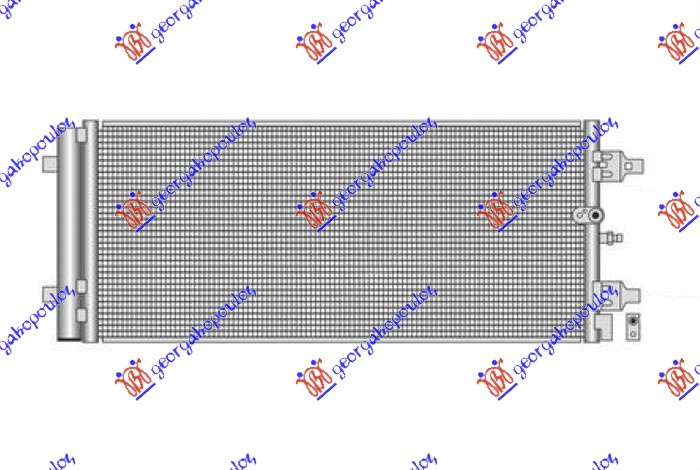 Radiator i kondicionerit 4.0 TFSI benzinë (marsh automatik) (676x293x16)