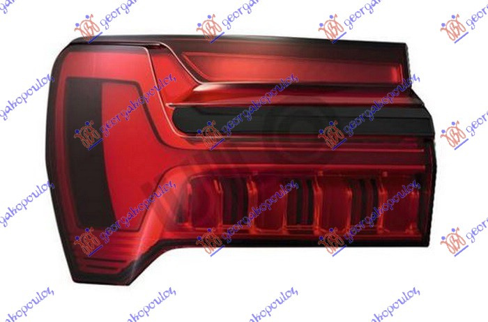 Dritë stop e jashtme LED dynamic (me shirit me ngjyrë të zezë ) (ULO)