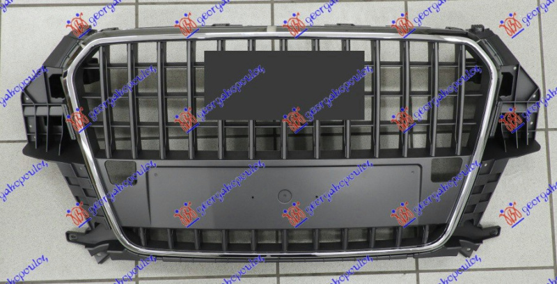 Maskë pvc/grilë gri/e argjendtë (me hapje për sensor parkimi)
