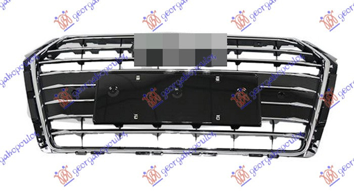 Maskë pvc/grilë komplet (exclusive) (me hapje për sensor parkimi)
