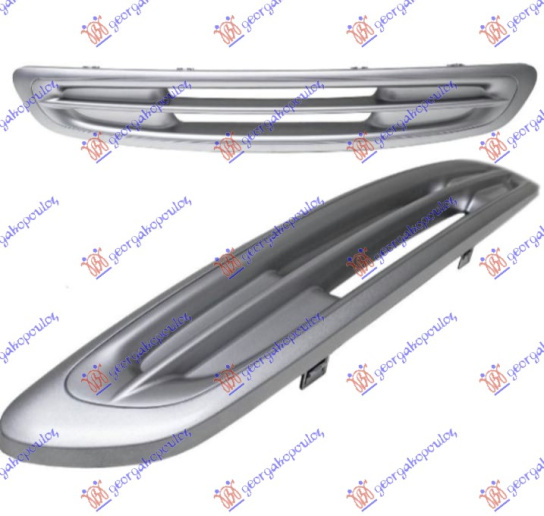 Maskë pvc/grilë -02 gri (pa drita për mjegull)