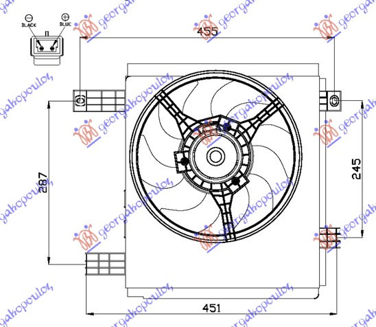 Ventilator benzinë/dizel