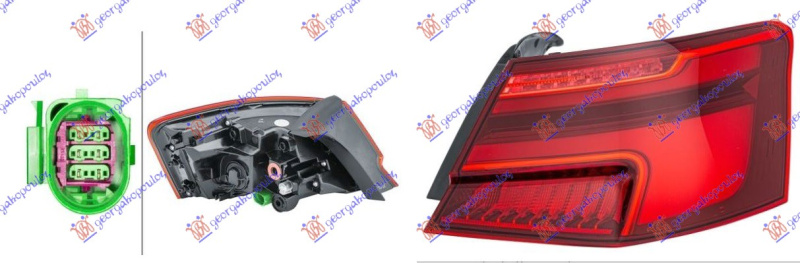 Dritë stop e jashtme LED dynamic (HELLA)
