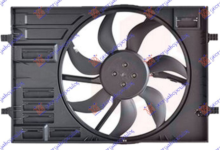 Ventilator komplet benzinë - dizel (445mm) (4 pinë)
