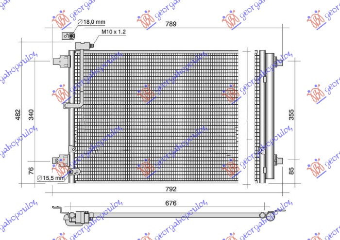Radiator i kondicionerit 2.0TFSI-6.3 benzinë - 3.0-4.2TDI dizel (675x440)