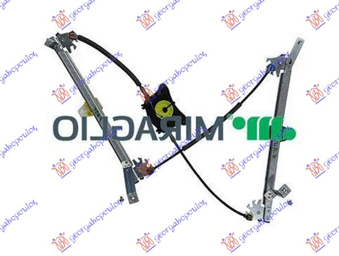 Ngritës/rregullator për dritaren e përparme elektrik (pa motor) (А cilësi)