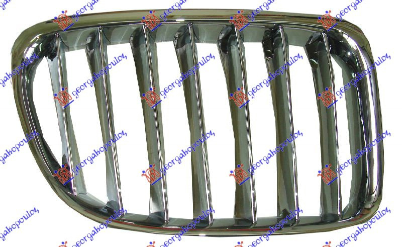 Maskë pvc/grilë e gjitha krom