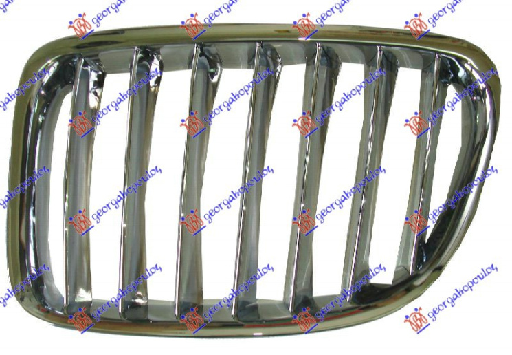 Maskë pvc/grilë e gjitha krom