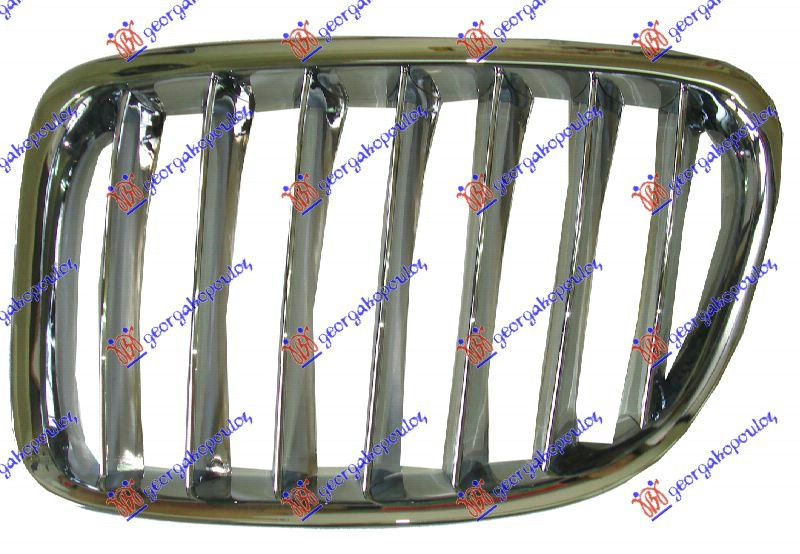 Maskë pvc/grilë e gjitha krom
