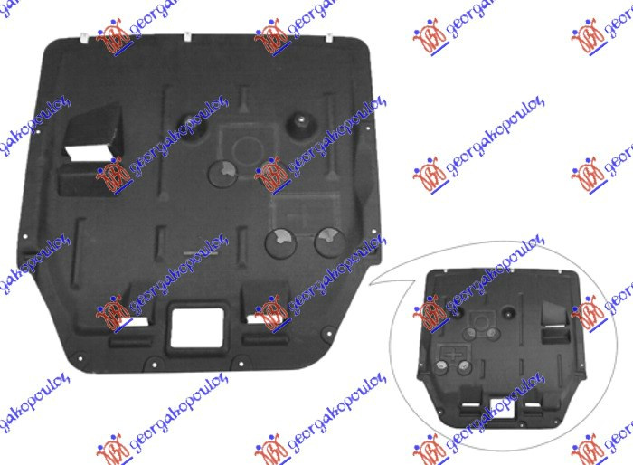 Mbrojtje/kapak nën motor plastik 220i benzinë 218d/220d dizel