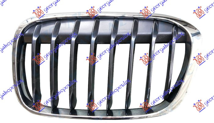 Grilë e maskës pvc (krom/me ngjyrë të zezë) (sport line/M-SPORT)