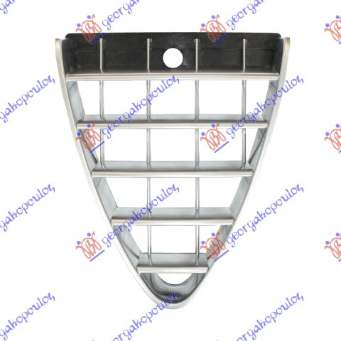 Maskë pvc/grilë qendrore me ngjyrë të zezë/e argjendtë 07-