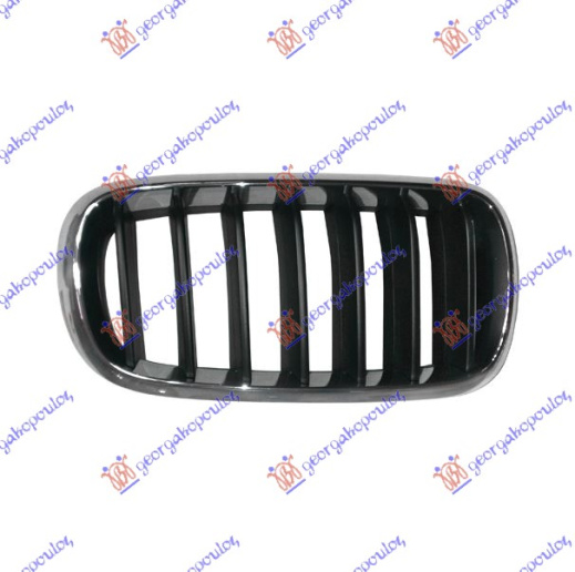 Maskë pvc/grilë (krom/me ngjyrë të zezë)