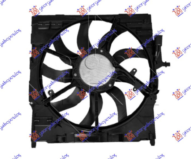 Ventilator komplet 2.0 hibrid-3.0 benzinë - 3.0 dizel (517mm) (3 pinë) (850W)