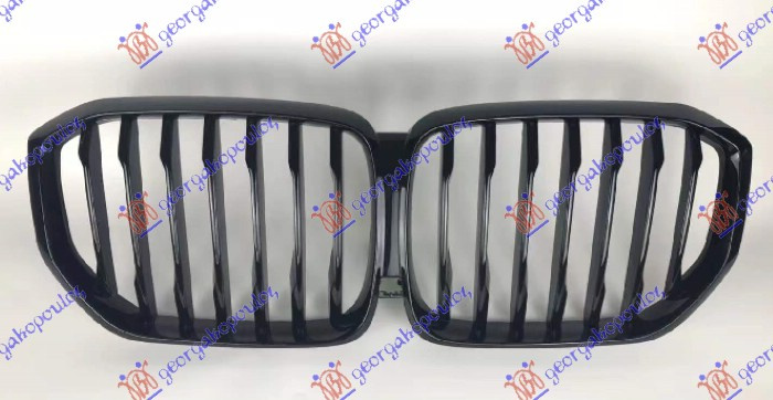 Maskë pvc/grilë me ngjyrë të zezë me shkëlqim (me kamerë)
