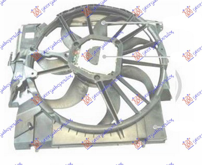Ventilator komplet 3.0 benzinë - 2.0 dizel (500mm) (600W)