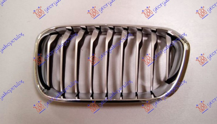 Maskë pvc/grilë (krom/e argjendtë/me ngjyrë të zezë) (urban)
