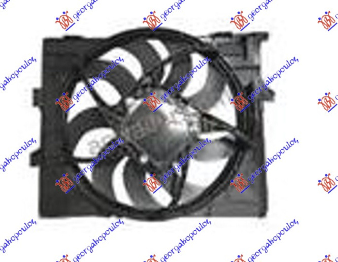 Ventilator komplet 1.5-2.0-3.0 dizel (490mm) (600W) (3 pinë)