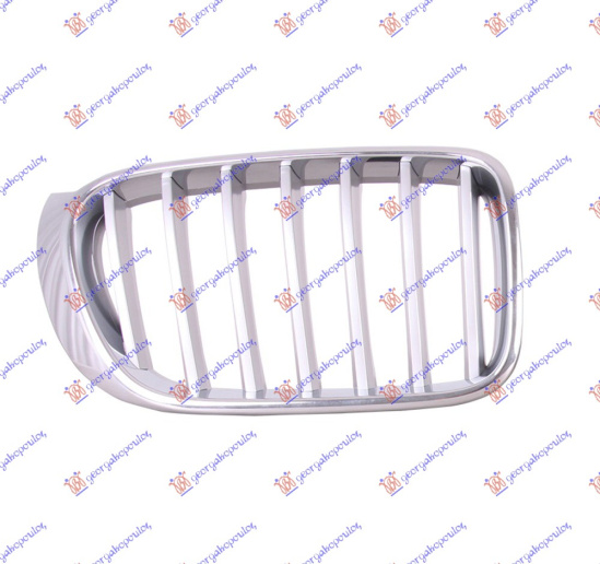 Maskë pvc/grilë (krom/gri) (x-line)