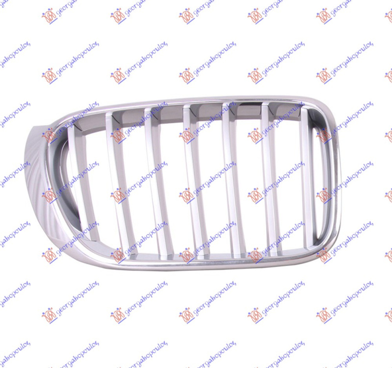 Maskë pvc/grilë (krom/gri) (x-line)