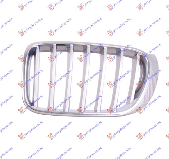 Maskë pvc/grilë (krom/gri) (x-line)