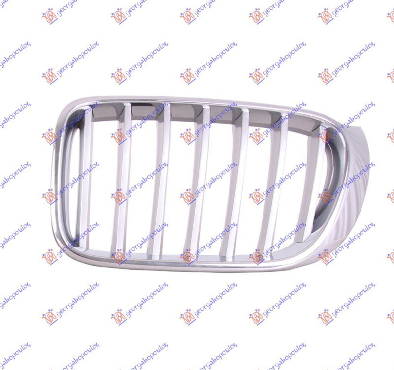 Maskë pvc/grilë (krom/gri) (x-line)