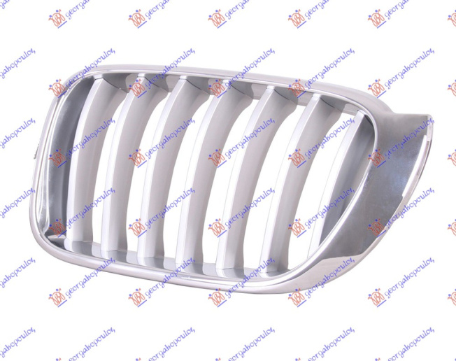 Maskë pvc/grilë (krom/gri) (x-line)
