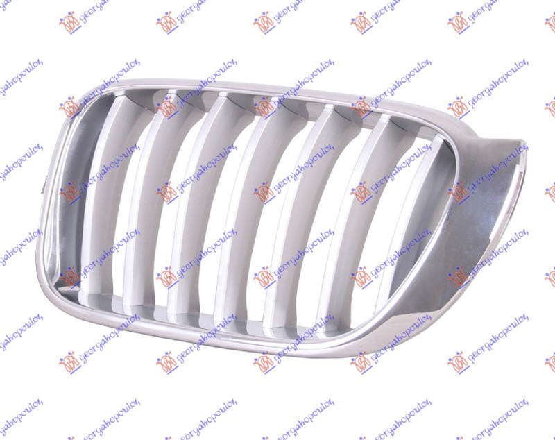Maskë pvc/grilë (krom/gri) (x-line)