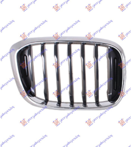 Maskë pvc/grilë (basic) (krom/me ngjyrë të zezë/me ngjyrë të zezë)