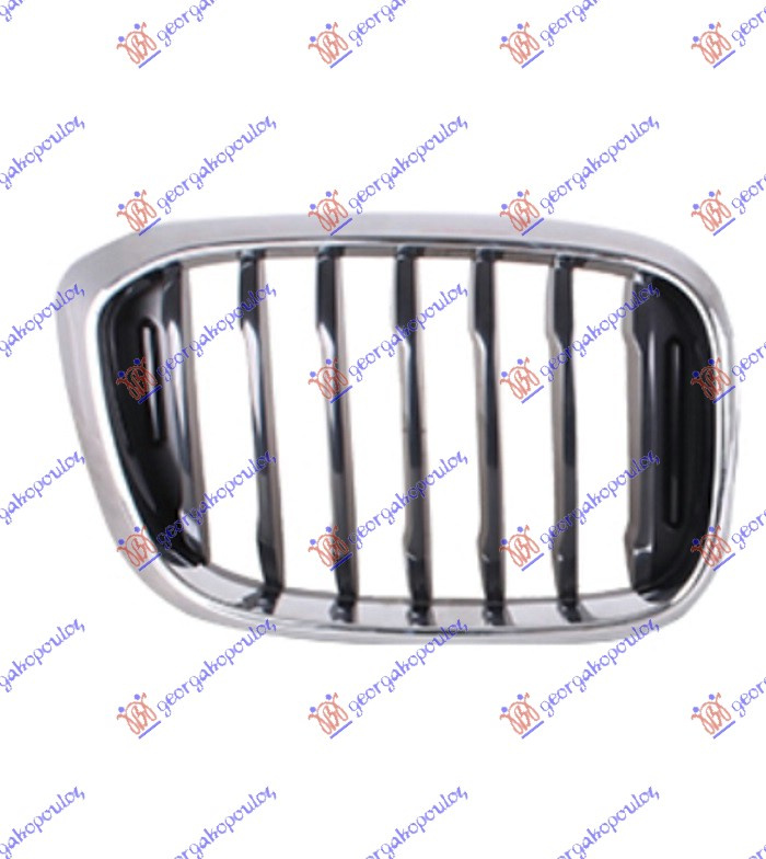 Maskë pvc/grilë (basic) (krom/me ngjyrë të zezë/me ngjyrë të zezë)