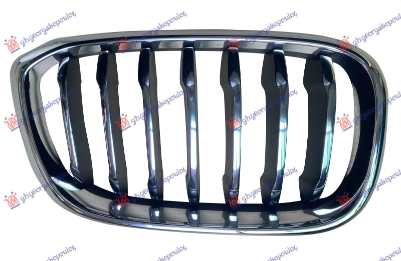 Maskë pvc/grilë (luxury-LINE) (krom/krom/krom)