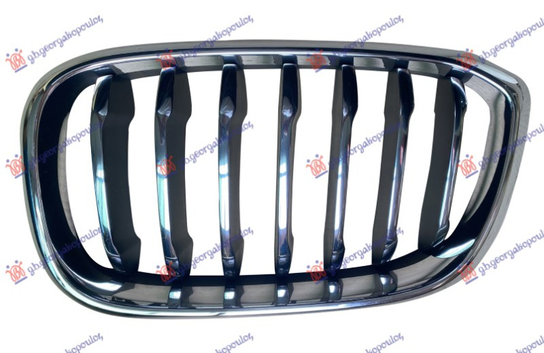 Maskë pvc/grilë (luxury-LINE) (krom/krom/krom)