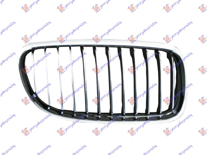 Maskë pvc/grilë (krom-krom/me ngjyrë të zezë)