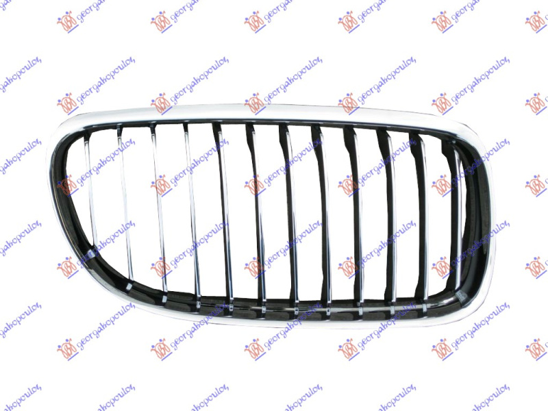 Maskë pvc/grilë (krom-krom/me ngjyrë të zezë)