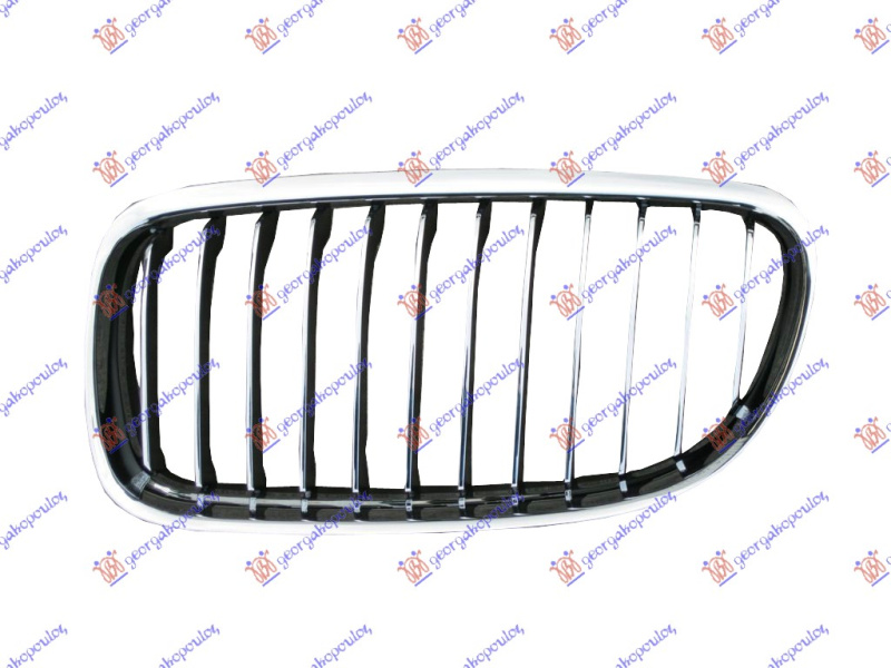 Maskë pvc/grilë (krom-krom/me ngjyrë të zezë)