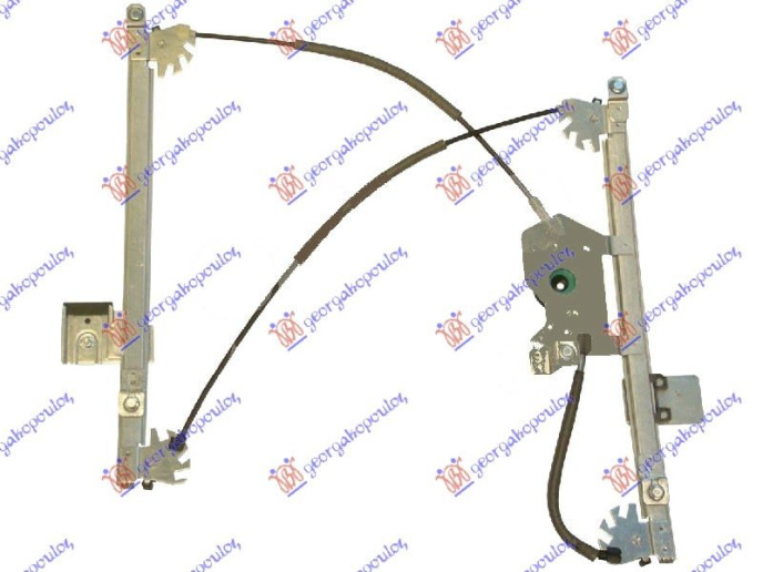 Ngritës/rregullator për dritaren e përparme elektrik (pa motor) (А cilësi)