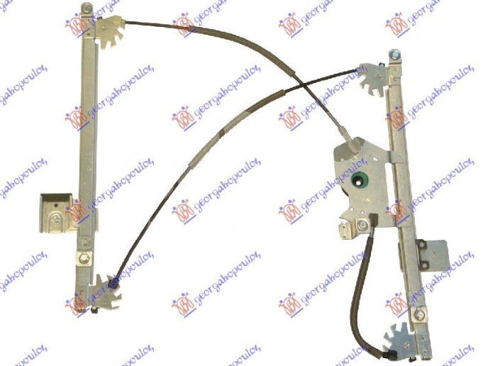Ngritës/rregullator për dritaren e përparme elektrik (pa motor) (А cilësi)