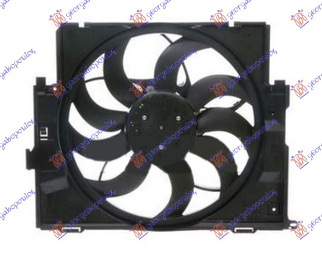 Ventilator komplet (i vetëm) benzinë - dizel (485mm) (3 pinë) (400w)
