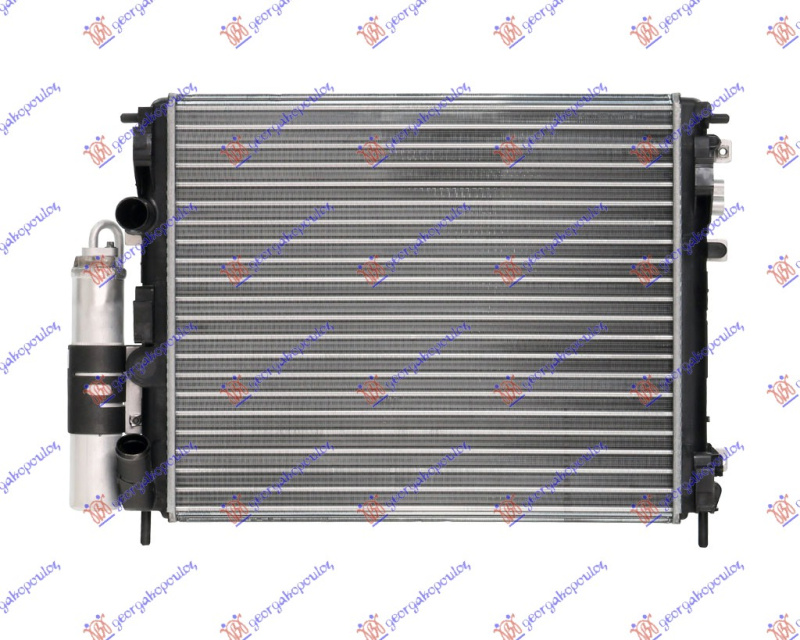 Radiator për motor + Radiator për kondicioner. (fiks) benzinë (48x41.5)