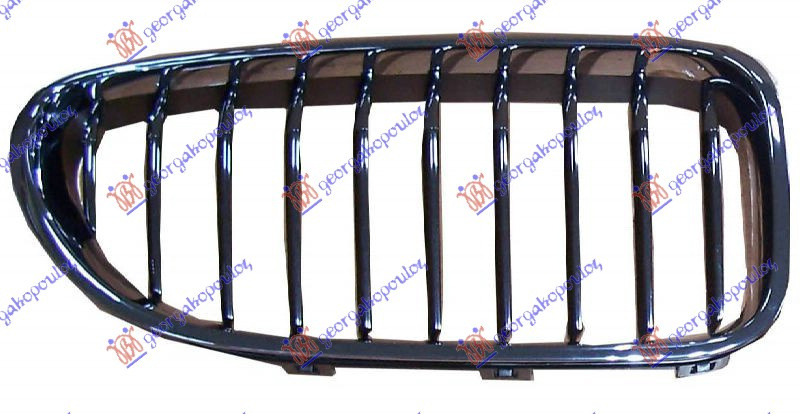 Maskë pvc/grilë (krom-krom-me ngjyrë të zezë)