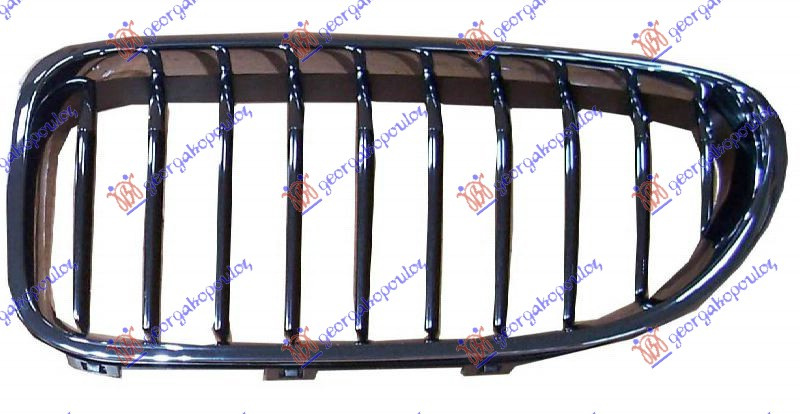 Maskë pvc/grilë (krom-krom-me ngjyrë të zezë)