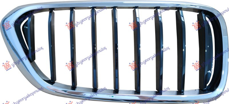 Maskë pvc/grilë (krom/ngjyrosur me të zezë)