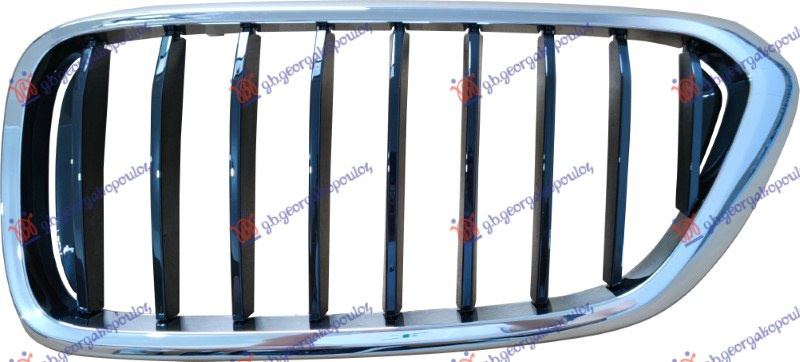 Maskë pvc/grilë (krom/ngjyrosur me të zezë)