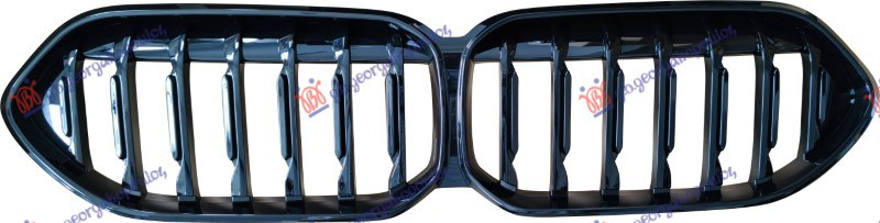 Maskë pvc/grilë me ngjyrë të zezë (shadowline) (pa hapje për kamerë)